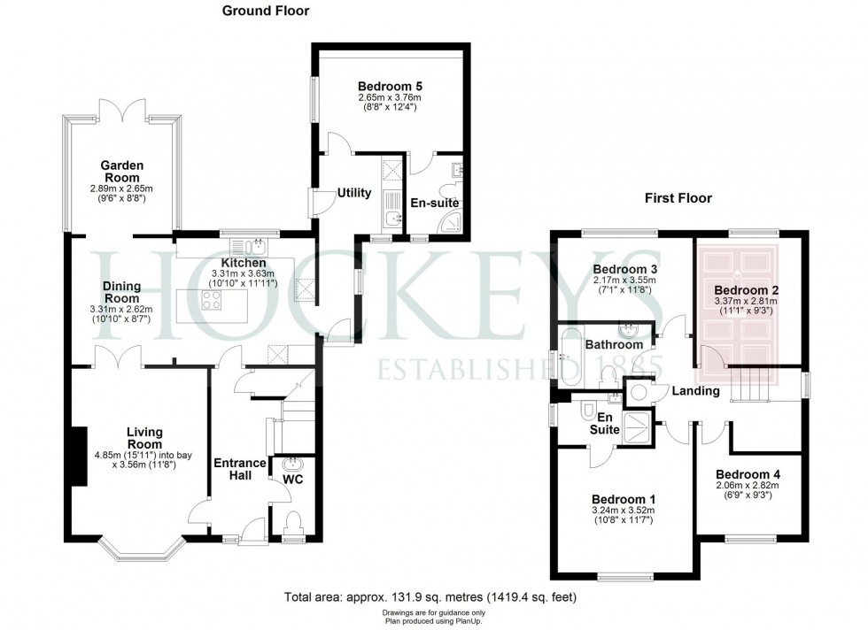 Floorplan for Coxs End, Over, CB24