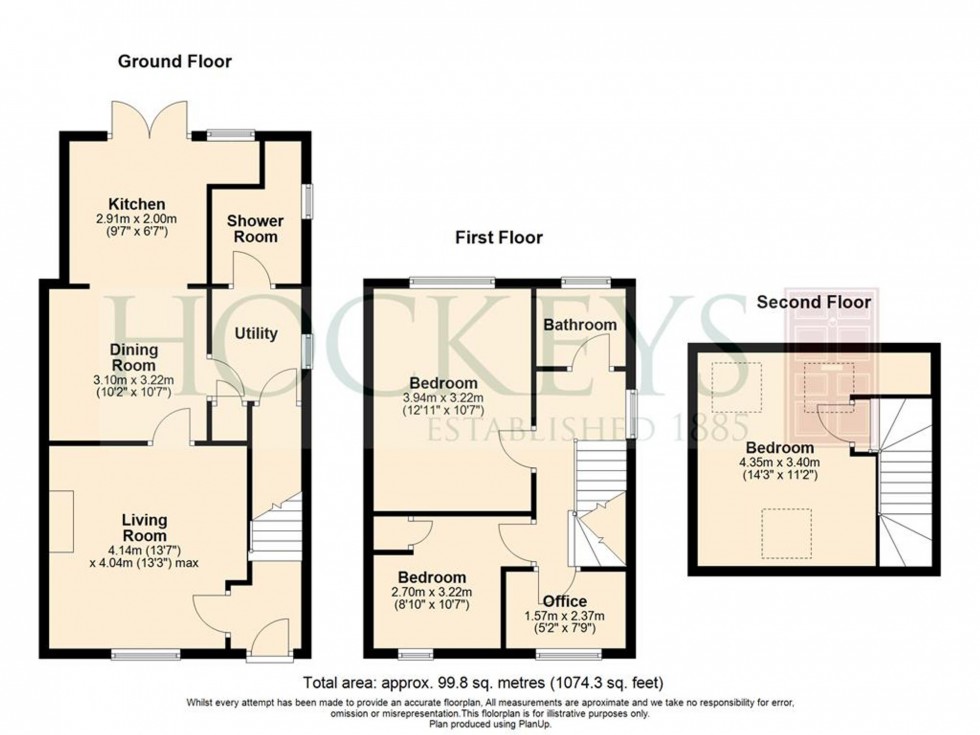 Floorplan for Pen Close, Cambridge, CB1