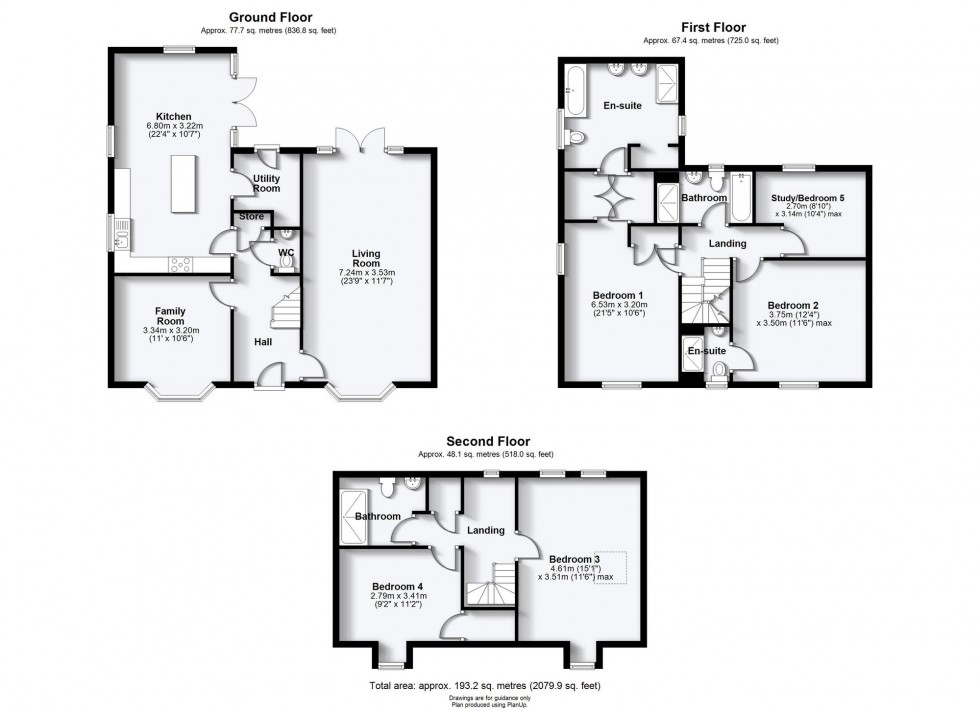 Floorplan for Peppercorn Drive, Northstowe, CB24