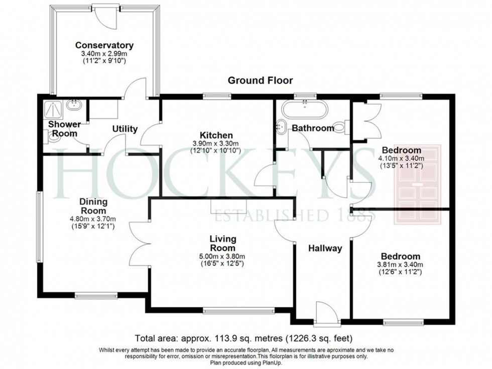 Floorplan for High Street, Rampton, CB24