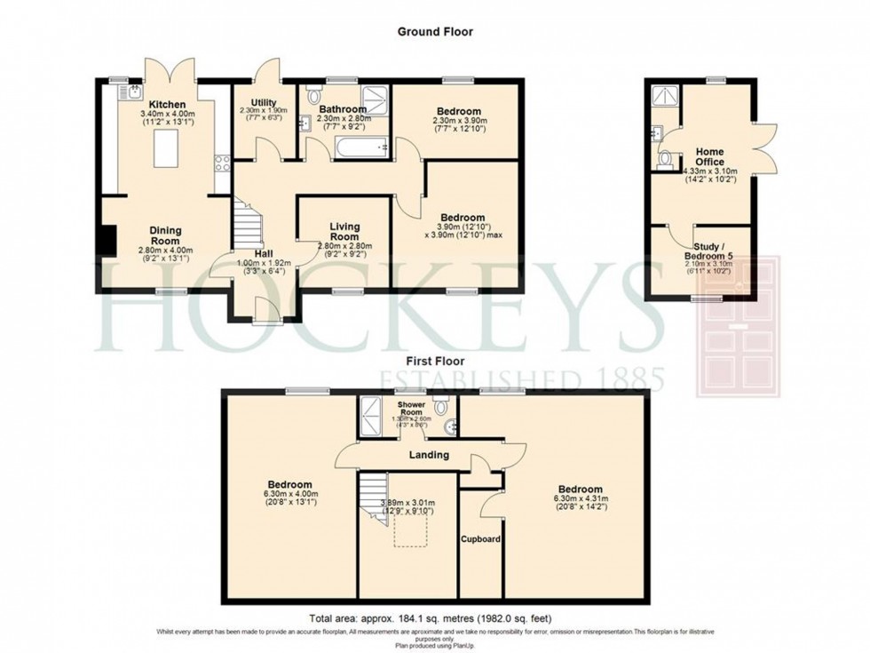 Floorplan for Ditton Green, Woodditton, CB8