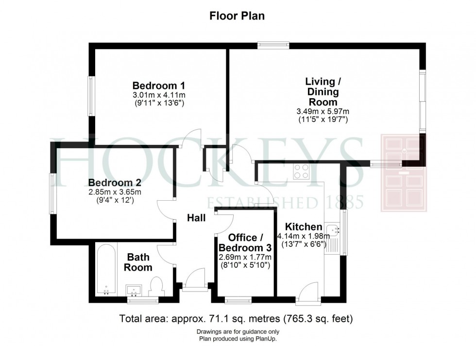 Floorplan for Kingfisher Close, Bourn, CB23