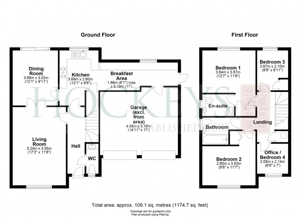 Floorplan for Butt Lane, Milton, CB24