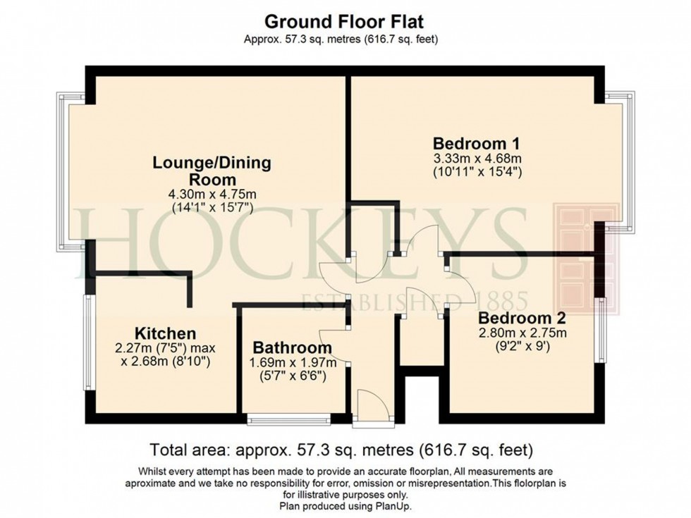 Floorplan for Chatsworth Avenue, Cambridge, CB4