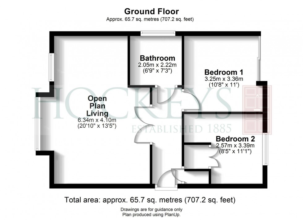 Floorplan for Coleridge Road, Cambridge, CB1