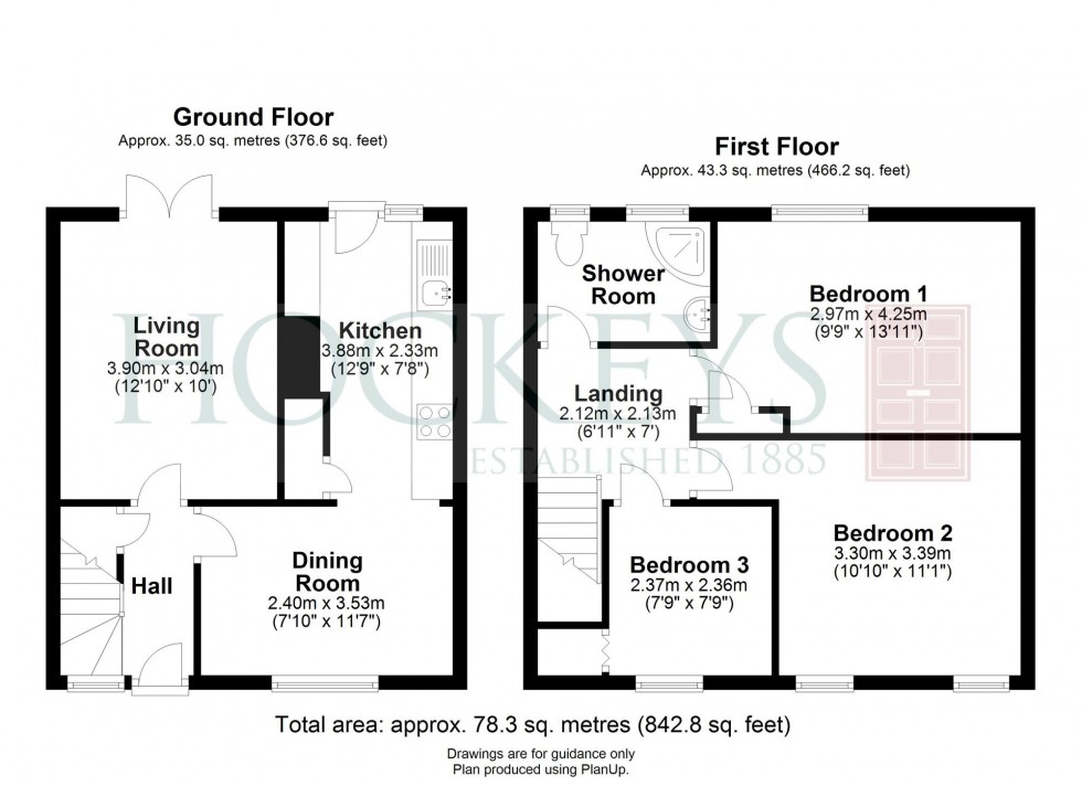 Floorplan for Ferrars Way, Cambridge, CB4