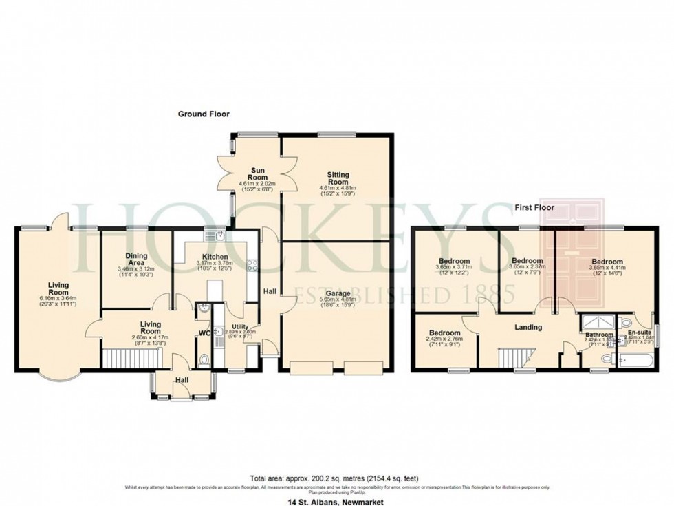 Floorplan for Fordham Road, Newmarket, CB8