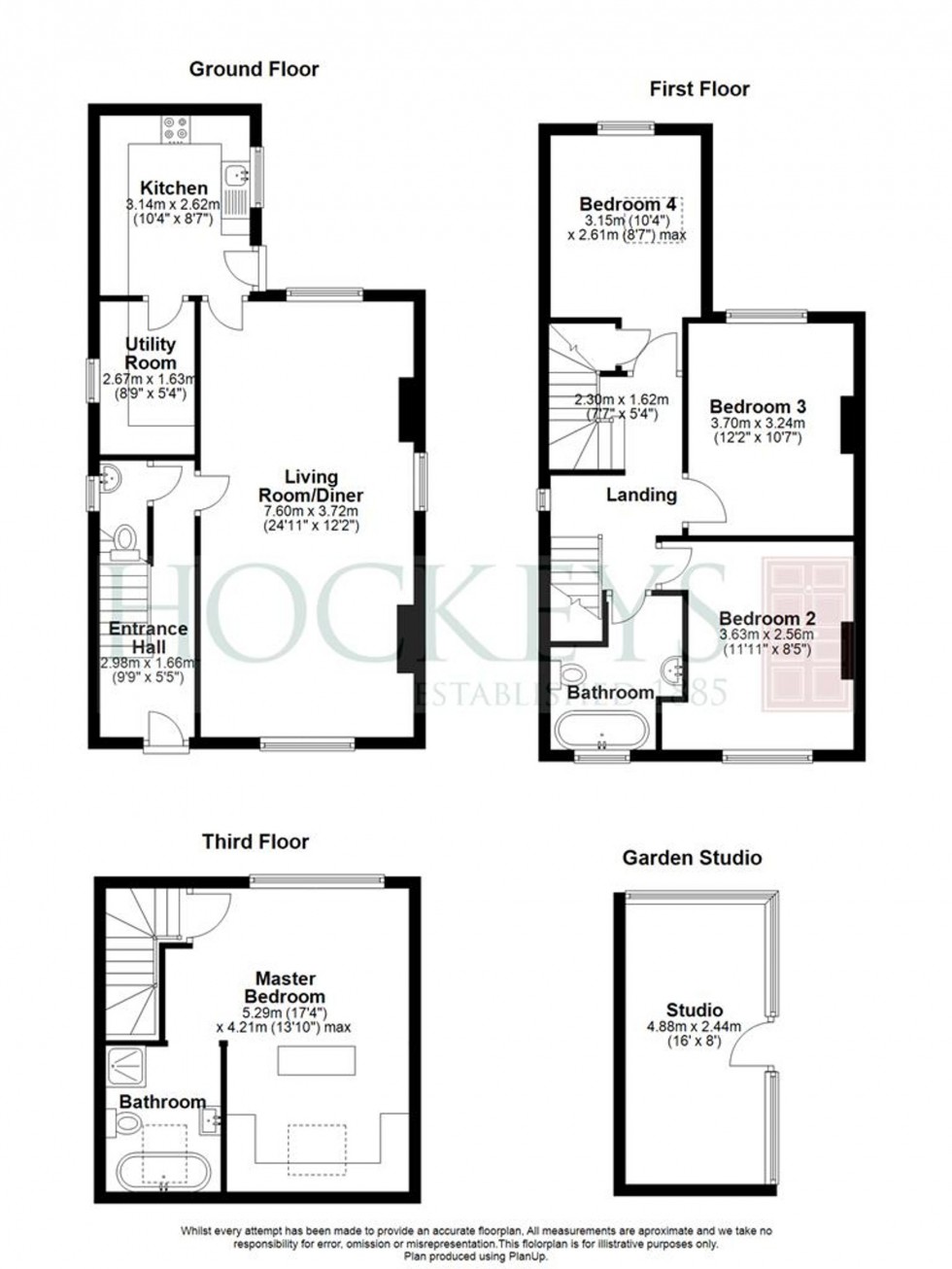 Floorplan for Rooks Street, Cottenham, CB24