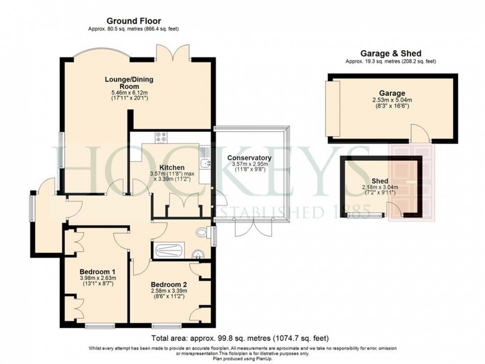 Floorplan for Andrews Close, Stretham, CB6