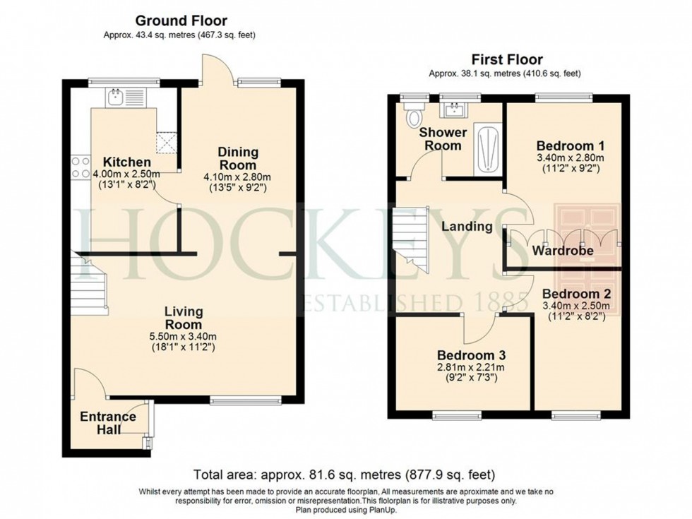 Floorplan for Partridge Drive, Bar Hill, CB23