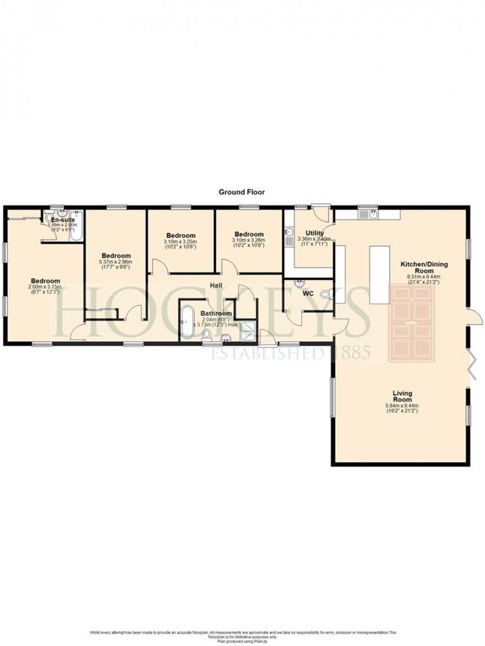 Floorplan for Plot 1, Soham, CB7