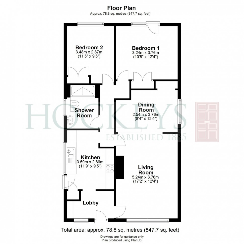 Floorplan for Finchams Close, Linton, CB21