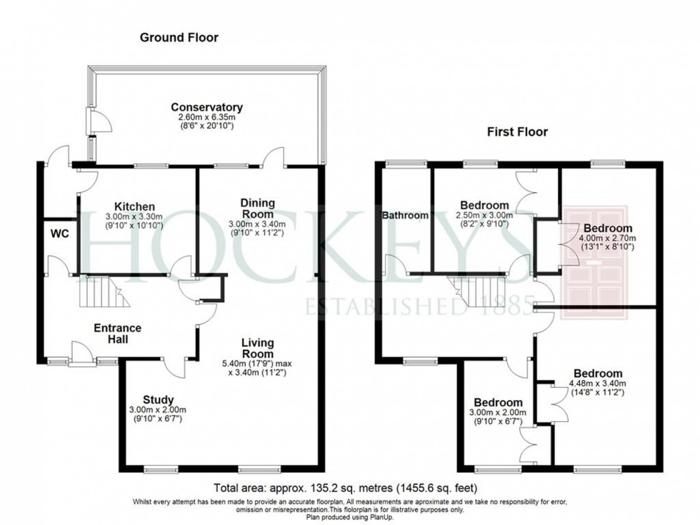 Floorplan for Pierce Lane, Fulbourn, CB21