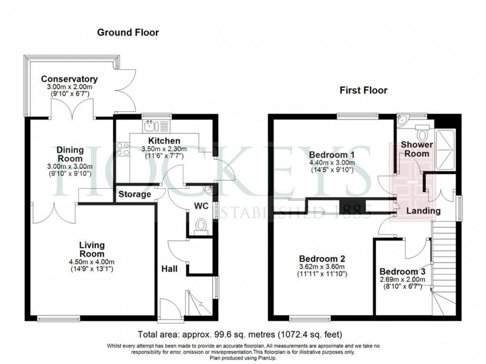 Floorplan for Cross Keys Court, Cottenham, CB24