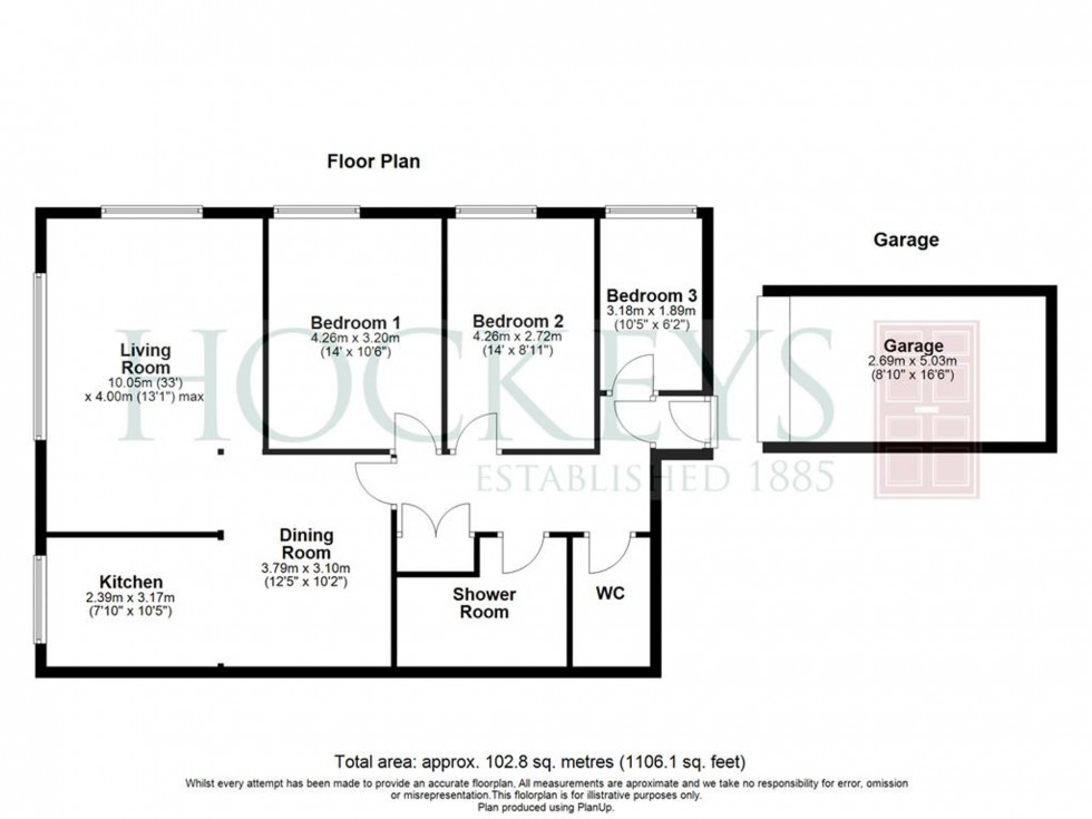 Floorplan for Marlborough Court, Cambridge, CB3