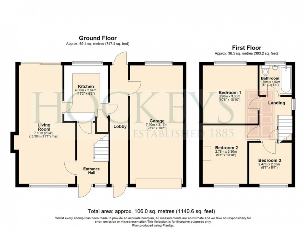 Floorplan for Green Park, Brinkley, CB8