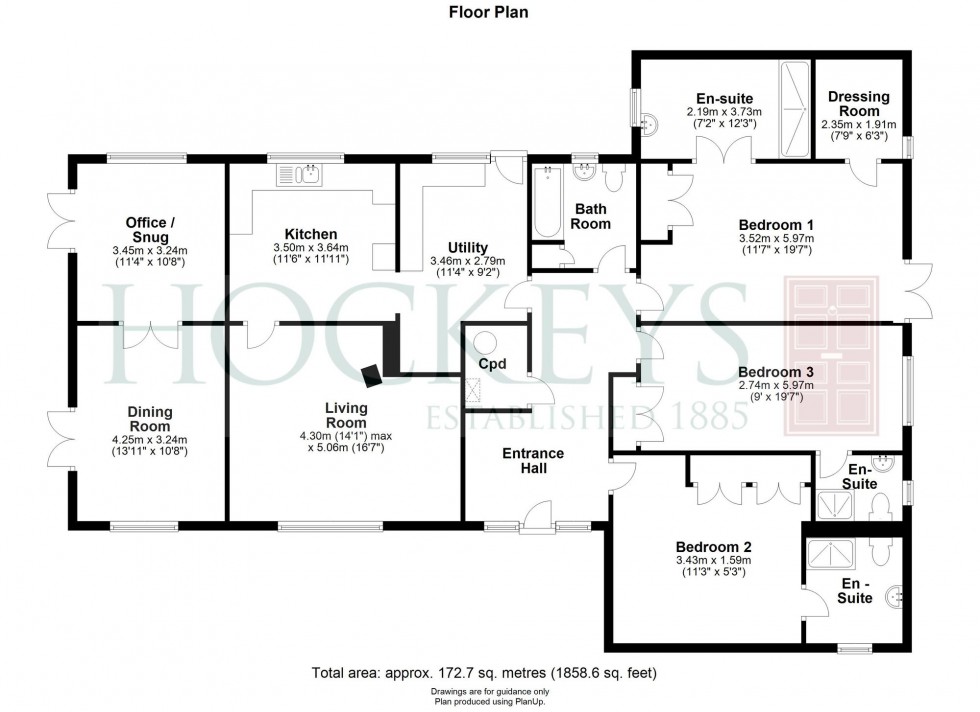 Floorplan for High Street, Bottisham, CB25