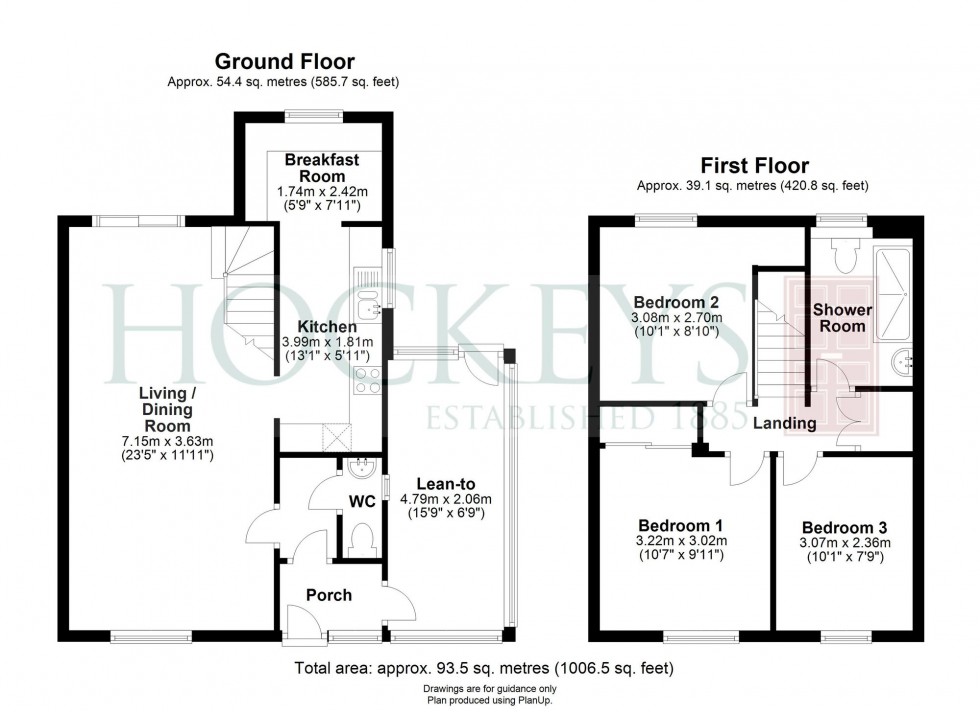 Floorplan for Mill End Road, Cambridge, CB1