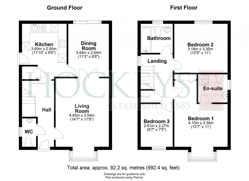 Floorplan for Kestrel Close, Cottenham, CB24