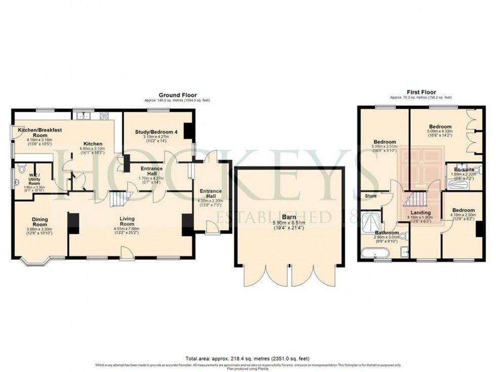 Floorplan for Pound Green, Cowlinge, CB8