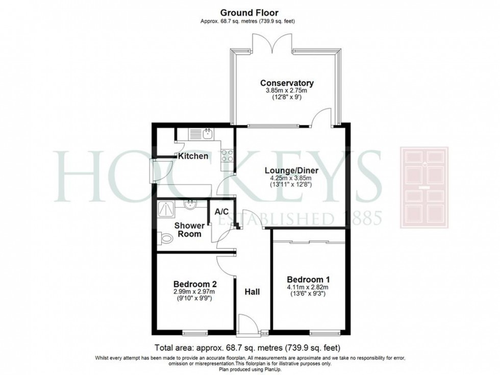 Floorplan for Partridge Drive, Bar Hill, CB23