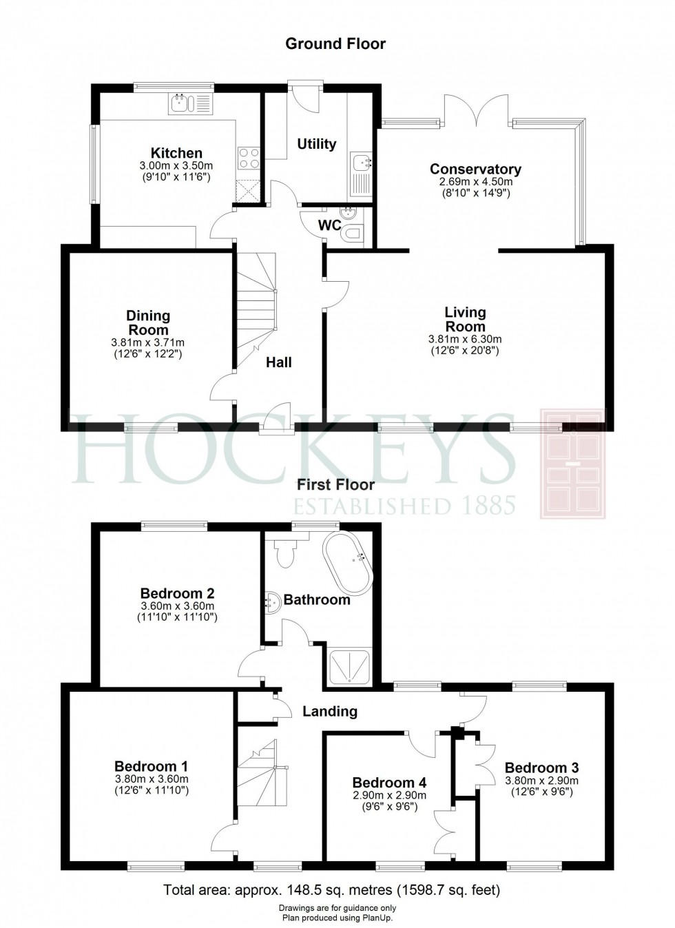 Floorplan for Rockmill End, Willingham, CB24