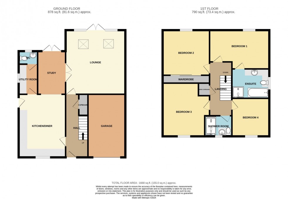 Floorplan for Woodville Drive, March, PE15