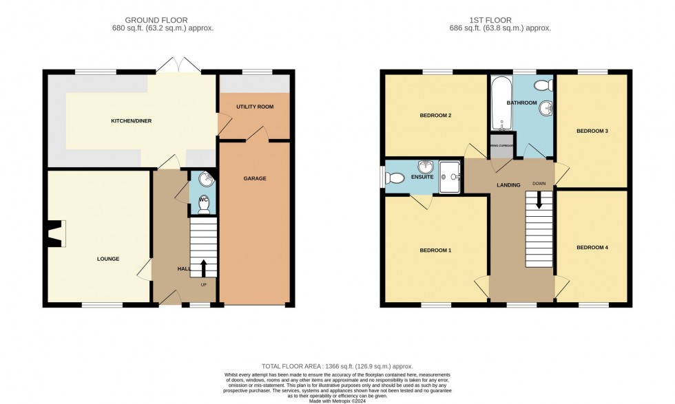 Floorplan for Tholomas Drove, Wisbech St. Mary, PE13