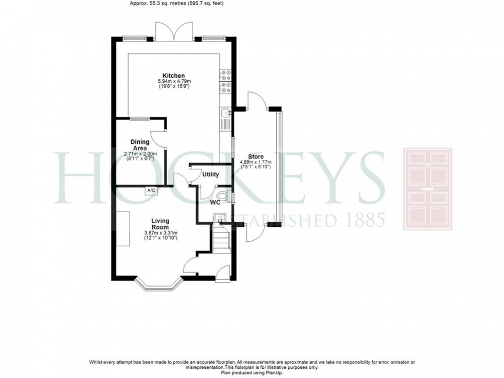 Floorplan for Delve Terrace, Chatteris, PE16