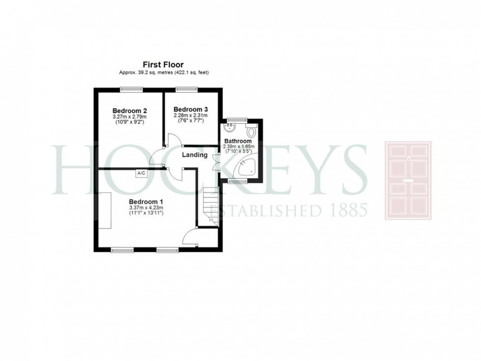 Floorplan for Delve Terrace, Chatteris, PE16