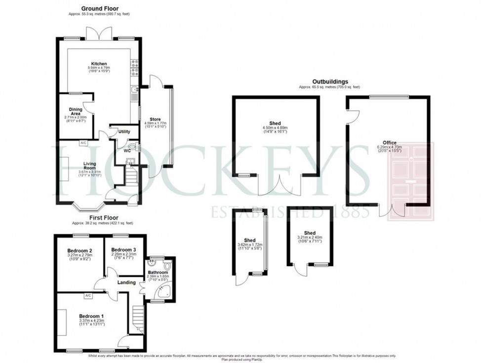 Floorplan for Delve Terrace, Chatteris, PE16