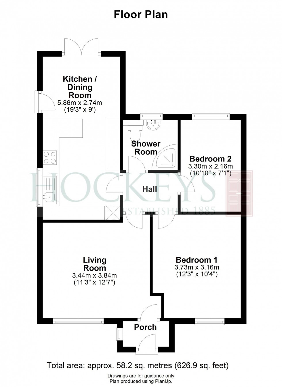 Floorplan for Courtyard Way, Cottenham, CB24