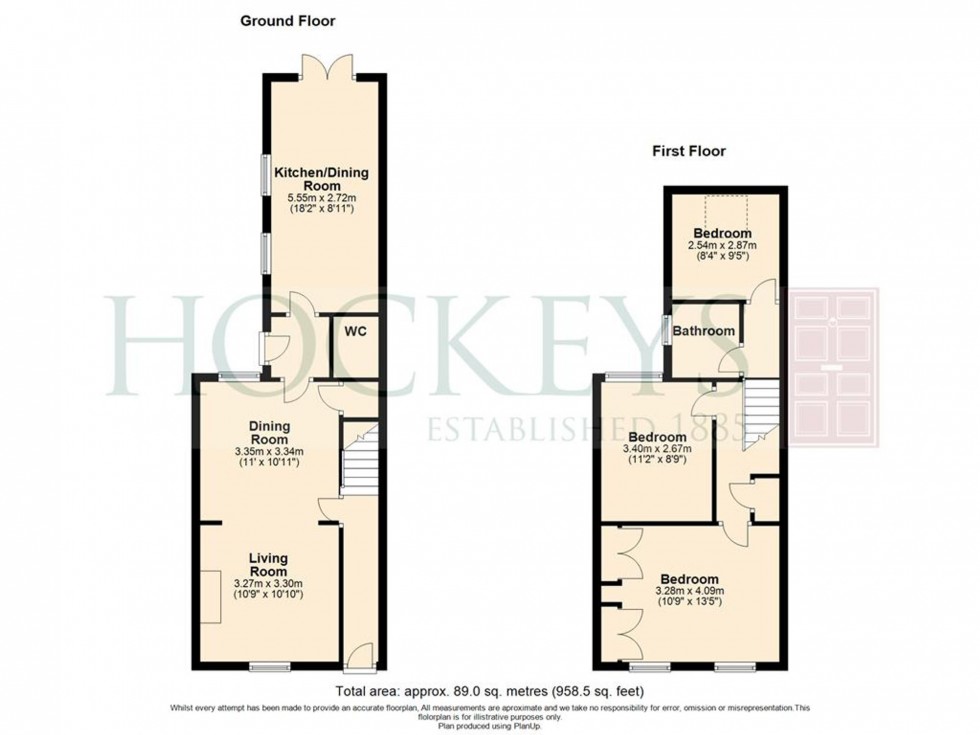 Floorplan for Parsonage Street, Cambridge, CB5