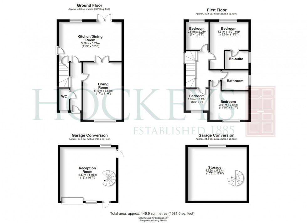 Floorplan for Mansfield Close, Milton, CB24