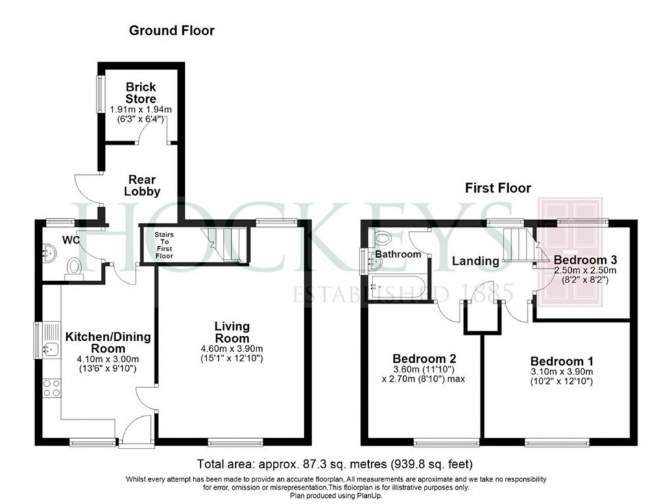 Floorplan for Coolidge Gardens, Cottenham, CB24