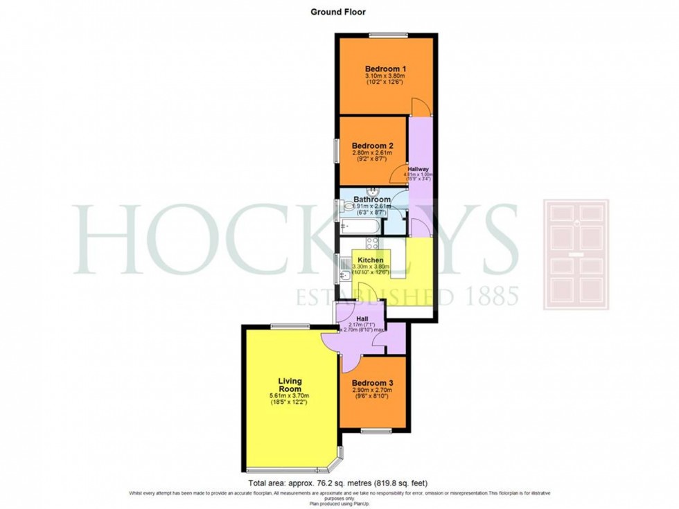 Floorplan for New Street, Mildenhall, IP28