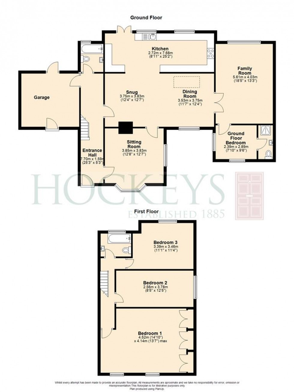 Floorplan for Bradley Road, Burrough Green, CB8