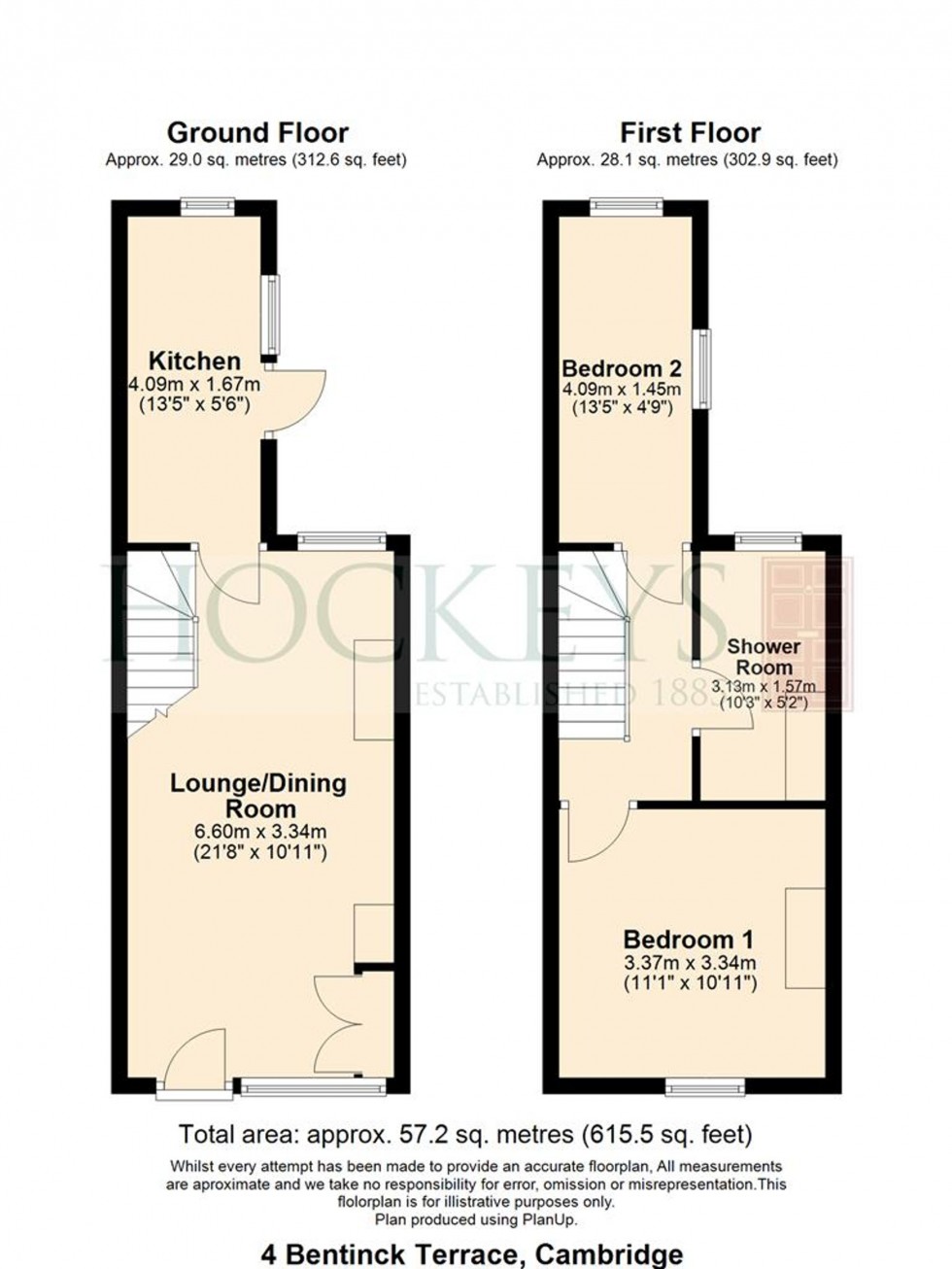 Floorplan for Bentinck Terrace, Cambridge, CB2