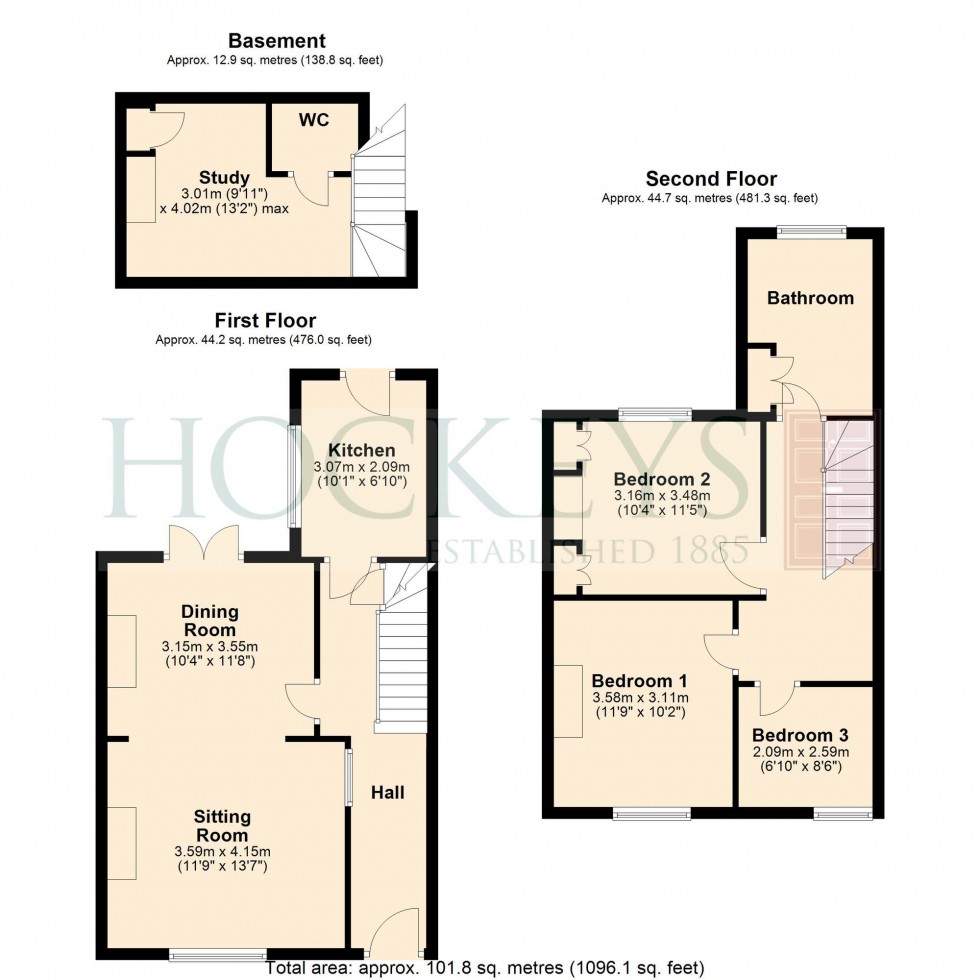 Floorplan for Grafton Street, Cambridge, CB1