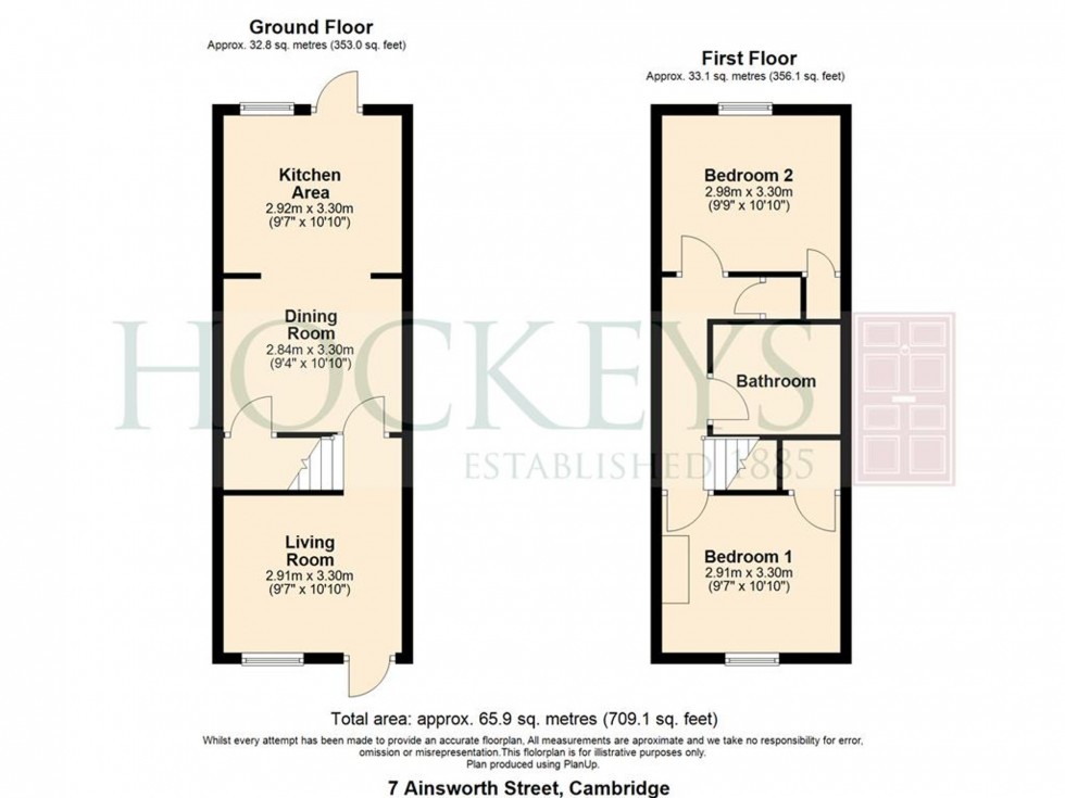 Floorplan for Ainsworth Street, Cambridge, CB1