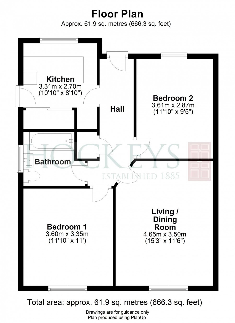 Floorplan for Fen End, Willingham, CB24