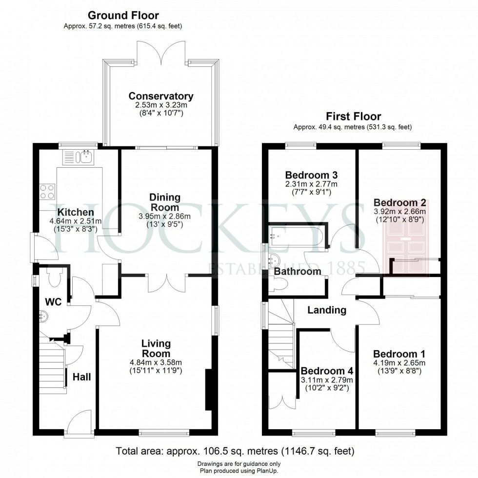 Floorplan for Vermuyden Way, Fen Drayton, CB24