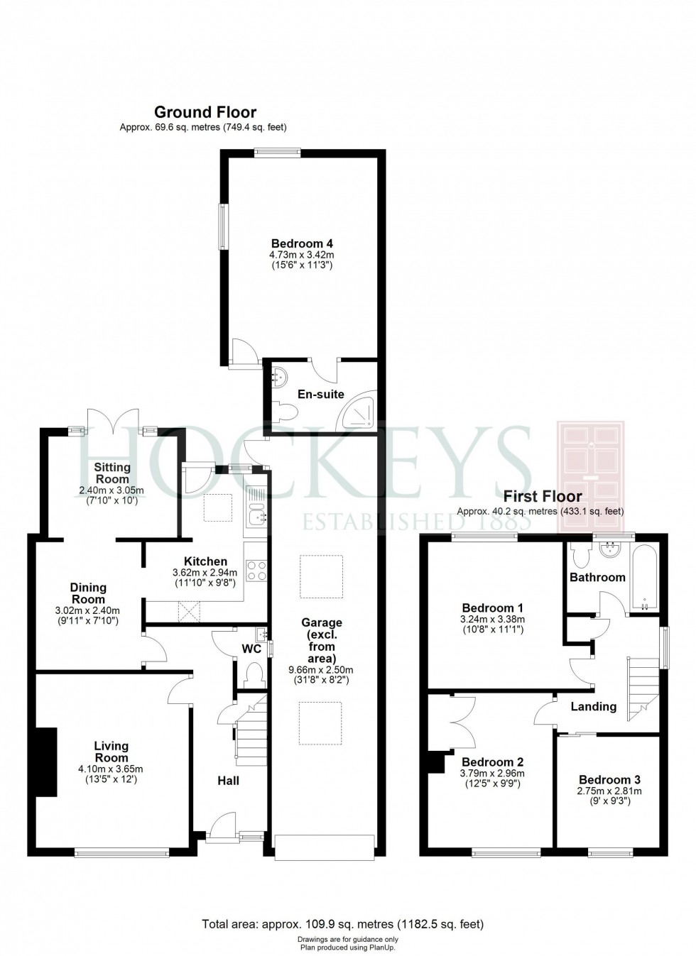 Floorplan for Hillfield Road, Comberton, CB23