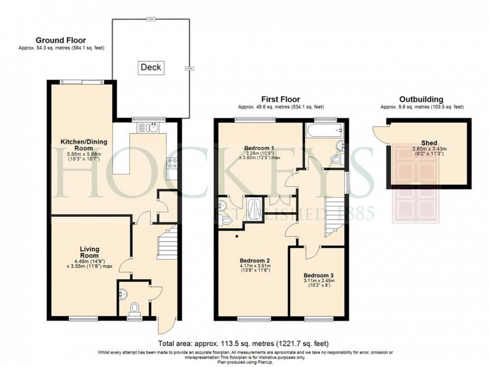 Floorplan for Tilling Way, Littleport, CB6