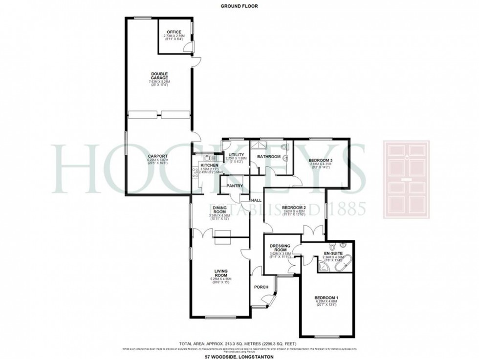 Floorplan for Woodside, Longstanton, CB24