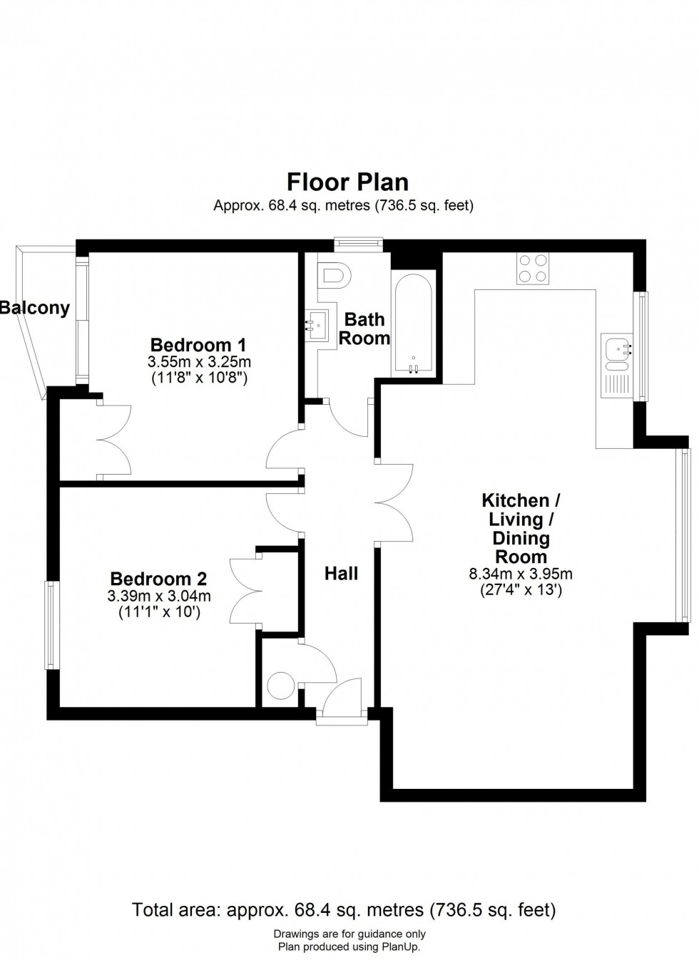 Floorplan for Coleridge Road, Cambridge, CB1