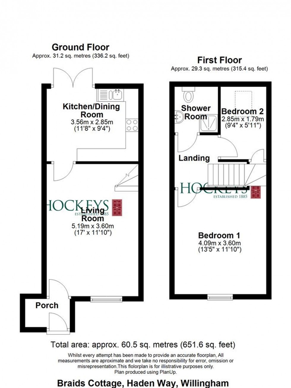 Floorplan for Haden Way, Willingham, CB24