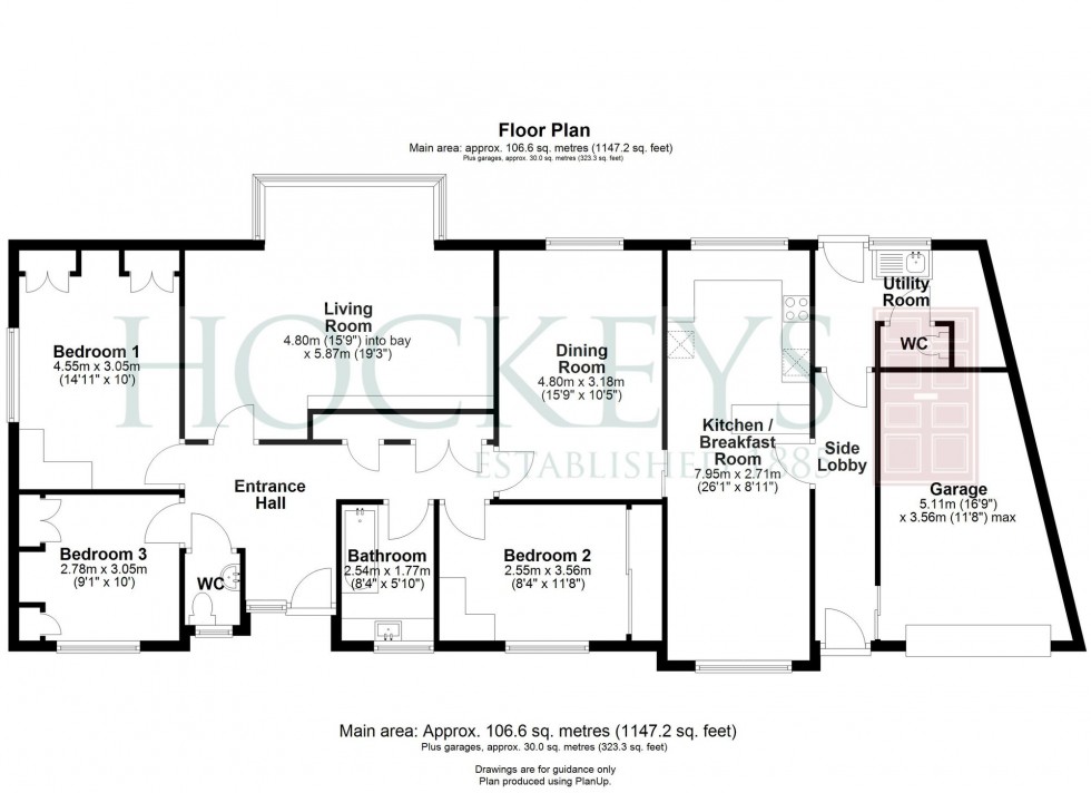 Floorplan for Finchs Close, Stapleford, CB22