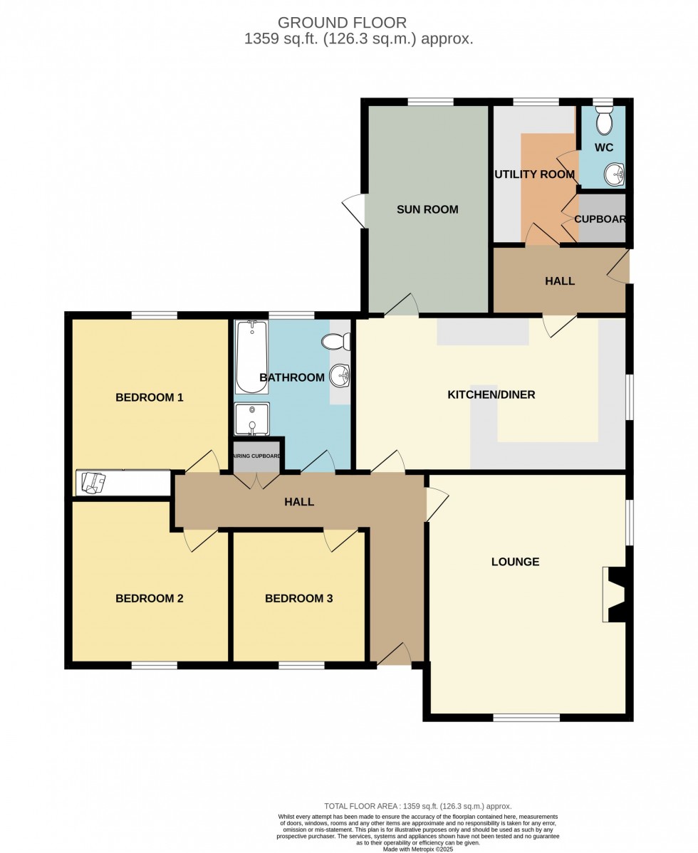 Floorplan for Cricketers Way, Wisbech, PE13