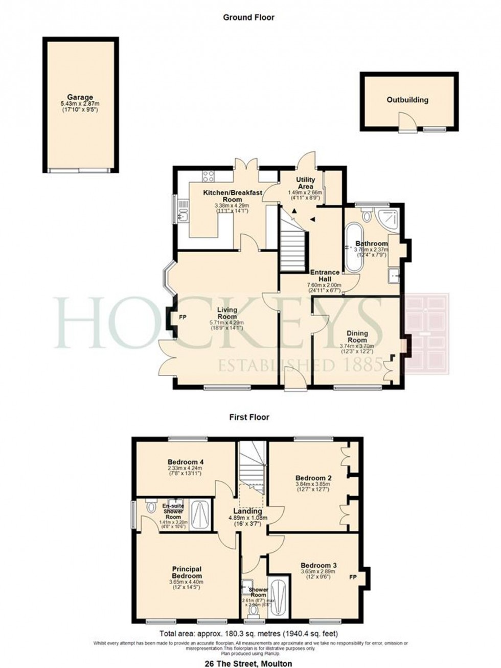 Floorplan for The Street, Moulton, CB8